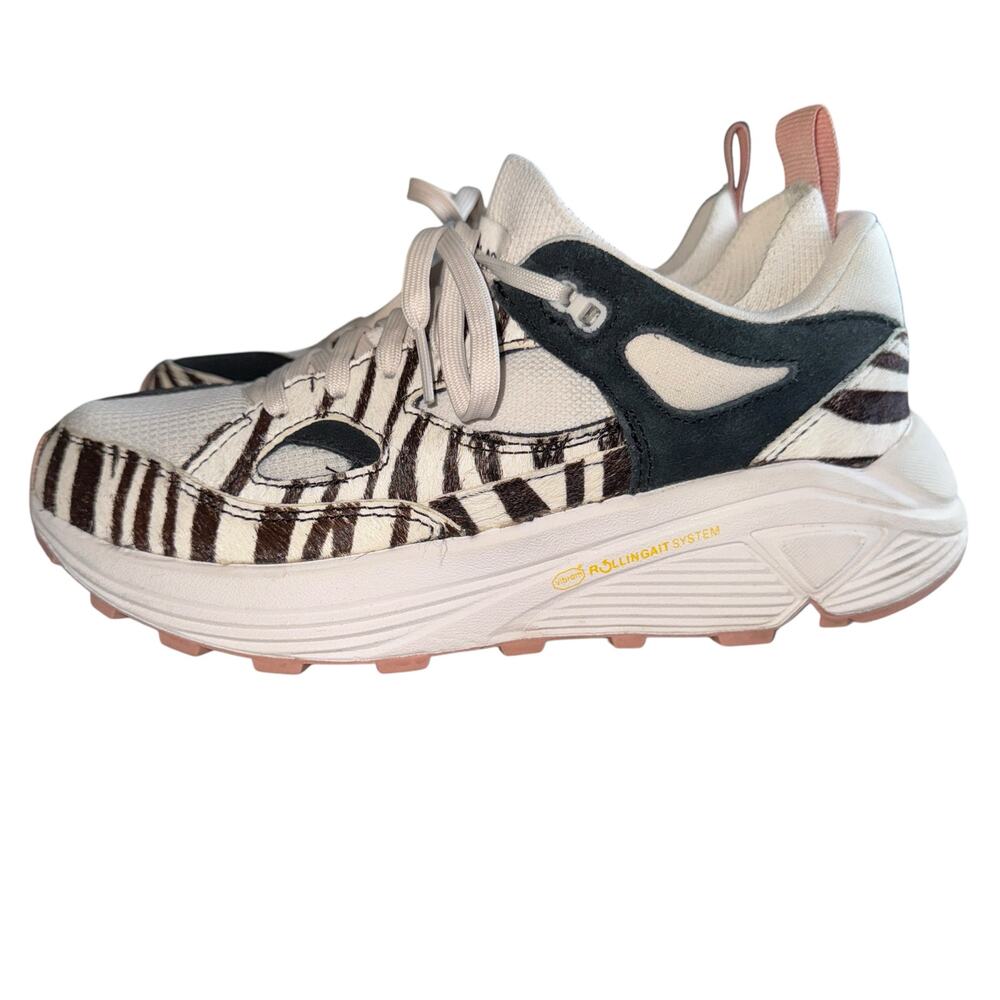 Brandblack Women's Aura Ponyhair White Black Pony Sz 8 wmns